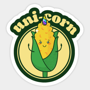 Funny Pun Uni-corn kawaii Sticker